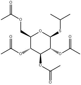 1-Methylethyl 1-thio-beta-D-glucopyranoside 2,3,4,6-tetraacetate Structure