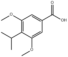 4-isopropyl-3,5-dimethoxybenzoic acid, 55703-81-6, 结构式