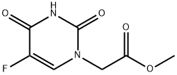 5-Fluorouracil-1-yl acetic acid methyl ester Structure