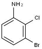 3-ブロモ-2-クロロアニリン 化学構造式