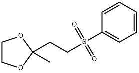 4-Phenylsulfonyl-2-butanone Ethylene Acetal Struktur