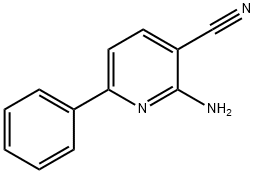 2-氨基-6-苯基烟腈,56162-65-3,结构式