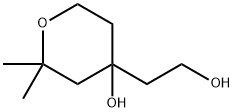 4-(2-hydroxyethyl)-2,2-dimethyl-tetrahydro-2H-pyran-4-ol Structure