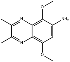 5,8-dimethoxy-2,3-dimethylquinoxalin-6-amine 结构式