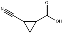2-cyanocyclopropane-1-carboxylic acid Struktur