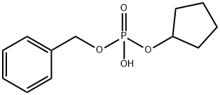 Benzyl cyclopentyl hydrogen phosphate Structure