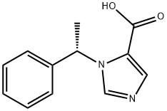 (S)-1-(1-phenylethyl)-1H-imidazole-5-carboxylic acid 化学構造式