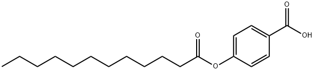 4-DODECANOYLOXYBENZOIC ACID, 56670-30-5, 结构式