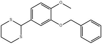 2-(3-BENZYLOXY-4-METHOXY-PHENYL)-(1,3)DITHIANE Struktur