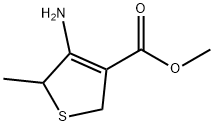 Methyl 4-amino-5-methyl-2,5-dihydrothiophene-3-carboxylate 结构式