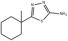 2-氨基-5-(1-甲基环己基)-1,3,4-噻二唑, 57235-61-7, 结构式