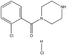 (2-Chlorophenyl)-1-piperazinyl-methanone HCl Structure
