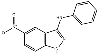 5-Nitro-N-phenyl-1H-indazol-3-amine Struktur