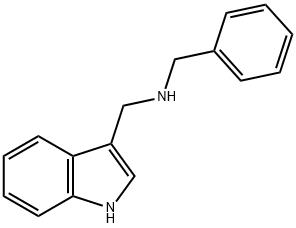 N-(3-吲哚基甲基)苄胺, 57506-64-6, 结构式