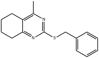 2-(benzylsulfanyl)-4-methyl-5,6,7,8-tetrahydroquinazoline,578721-53-6,结构式
