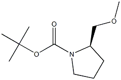 (R)-tert-butyl 2-(methoxymethyl)pyrrolidine-1-carboxylate, 578741-10-3, 结构式