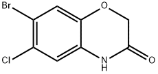 7-溴-6-氯-3,4-二氢-2H-1,4-苯并噁嗪-3-酮, 5791-56-0, 结构式