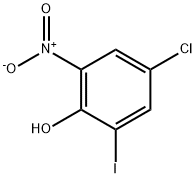 4-chloro-2-iodo-6-nitrophenol Struktur