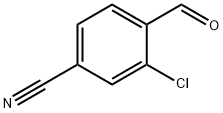 3-氯-4-甲酰基苯甲腈, 58588-64-0, 结构式