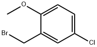 2-(bromomethyl)-4-chloro-1-methoxybenzene Struktur