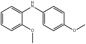 2-メトキシ-N-(4-メトキシフェニル)アニリン 化学構造式