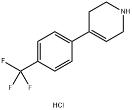 4-(4-(三氟甲基)苯基)-1,2,3,6-四氢吡啶盐酸盐, 58778-52-2, 结构式