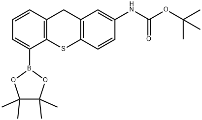 587871-47-4 tert-butyl 5-(4,4,5,5-tetramethyl-1,3,2-dioxaborolan-2-yl)-9H-thioxanthen-2-ylcarbamate