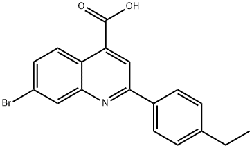 7-bromo-2-(4-ethylphenyl)quinoline-4-carboxylic acid Structure