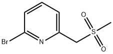 2-bromo-6-(methylsulfonylmethyl)pyridine Struktur