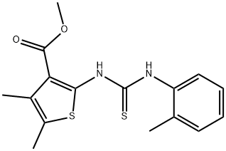 588711-05-1 methyl 4,5-dimethyl-2-(3-(o-tolyl)thioureido)thiophene-3-carboxylate