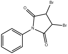 3,4-Dibromo-1-phenylpyrrolidine-2,5-dione Struktur