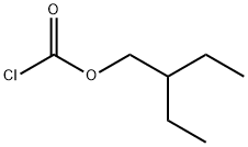 2-乙基-1-丁基氯甲酸酯,58906-64-2,结构式