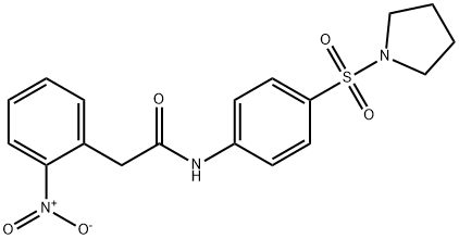590399-04-5 2-(2-nitrophenyl)-N-[4-(pyrrolidin-1-ylsulfonyl)phenyl]acetamide