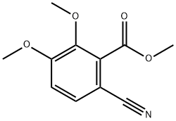 6-Cyano-2,3-dimethoxy-benzoic acid methyl ester Structure