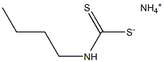 Ammonium butyldithiocarbamate 化学構造式