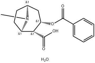 Benzoylecgonine tetrahydrate
		
	 Structure