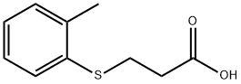 3-(O-TOLYLTHIO)PROPIONIC ACID, 59280-48-7, 结构式