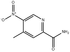 4-methyl-5-nitro-2-Pyridinecarboxamide Struktur