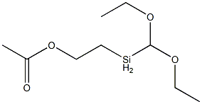 (2-乙酰氧乙基)甲基二乙氧基硅烷, 59549-76-7, 结构式