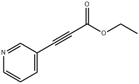 (3-ピリジル)プロピン酸エチル 化学構造式