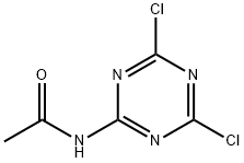 N-(4,6-Dichloro-1,3,5-triazin-2-yl)acetamide Struktur