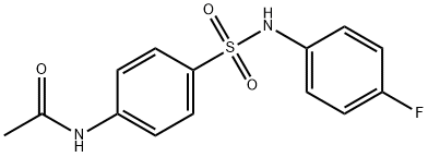 N4-ACETYL-N1-(4-FLUOROPHENYL)SULFANILAMIDE, 599-78-0, 结构式