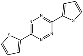 3,6-di(thiophen-2-yl)-1,2,4,5-tetrazine Struktur