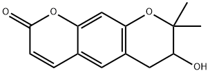 3,4-ジヒドロ-3-ヒドロキシ-キサンチレチン 化学構造式