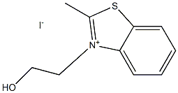 3-(2-HYDROXY-ETHYL)-2-METHYL-BENZOTHIAZOL-3-IUM, IODIDE, 60126-30-9, 结构式