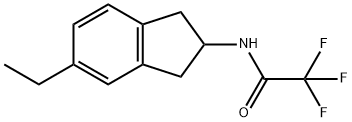 Acetamide, N-(5-ethyl-2,3-dihydro-1H-inden-2-yl)-2,2,2-trifluoro-
 Structure