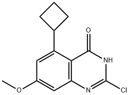 2-氯-5-环丁基-7-甲氧基喹唑啉-4-酮, 601514-54-9, 结构式