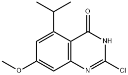 4(3H)-Quinazolinone, 2-chloro-7-methoxy-5-(1-methylethyl)- Structure