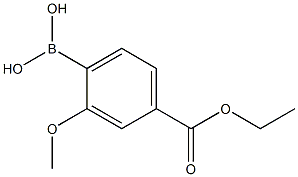 4-乙氧羰基-2-甲氧基苯基硼酸, 603122-86-7, 结构式