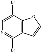 4,7-dibromofuro[3,2-c]pyridine Struktur